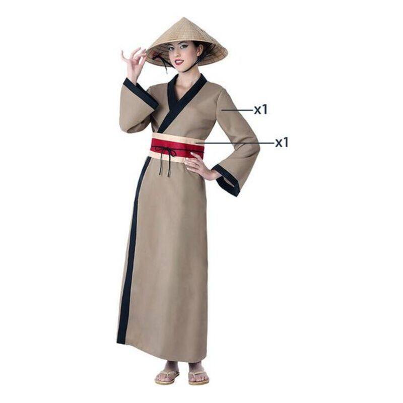 Costume for Adults Chinese woman Brown