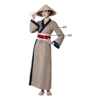 Costume for Adults Chinese woman Brown