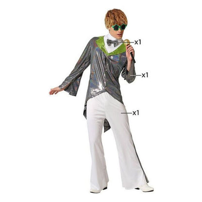 Costume for Adults Rock star Silver