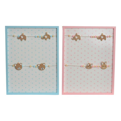Photo frame DKD Home Decor MDF Wood (2 pcs) (32 x 42 x 2 cm)