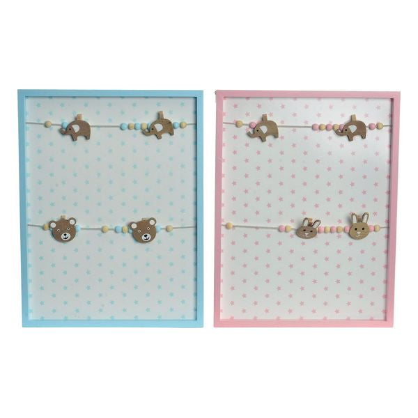 Photo frame DKD Home Decor MDF Wood (2 pcs) (32 x 42 x 2 cm)