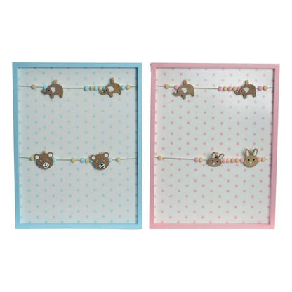 Photo frame DKD Home Decor MDF Wood (2 pcs) (32 x 42 x 2 cm)