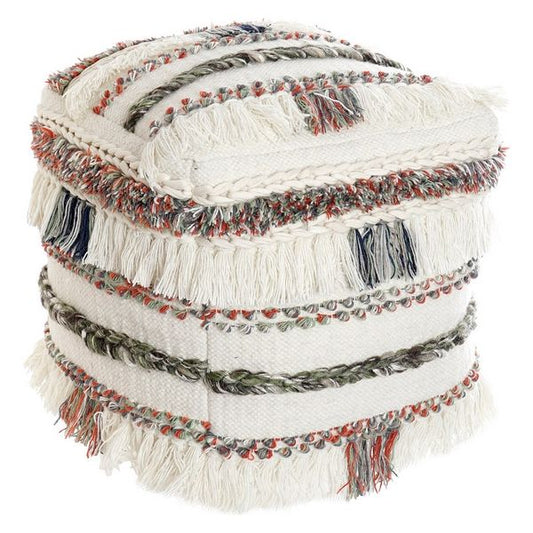 Pouffe DKD Home Decor Cotton Wool (45 x 45 x 45 cm)