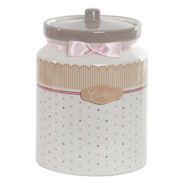 Tin DKD Home Decor Cookies Pink (15 x 15 x 21 cm)