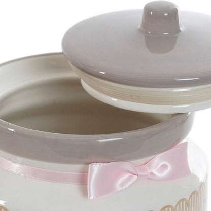 Tin DKD Home Decor Cookies Pink (15 x 15 x 21 cm)