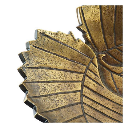 Centerpiece DKD Home Decor Sheet Aluminium Golden Glam (30 x 32 x 6 cm) (30 x 32 x 6 cm)