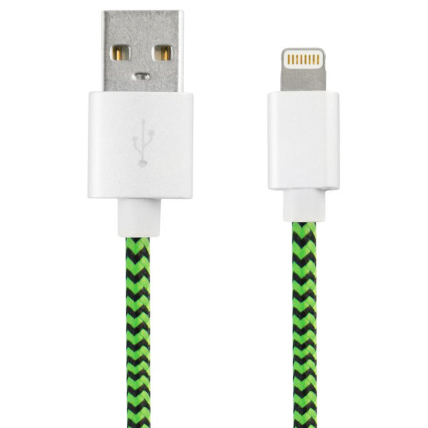 Cavo USB a Lightning KSIX Sport 1 m Verde Nero