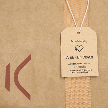 Sports Bag KSIX WeekendBag Eco-friendly kraft paper Brown