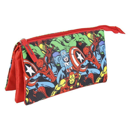 School Case The Avengers Red