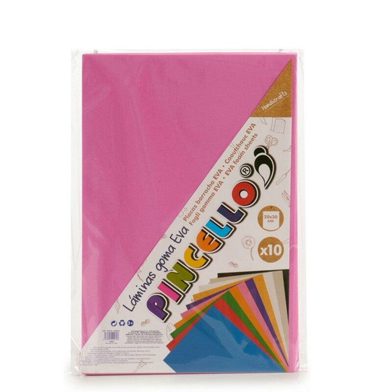 Paper Pink Eva Rubber 10 (30 x 2 x 20 cm) (10 Pieces)