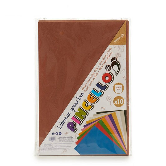 Paper Eva Rubber 10 (30 x 0,2 x 20 cm) (10 Pieces)