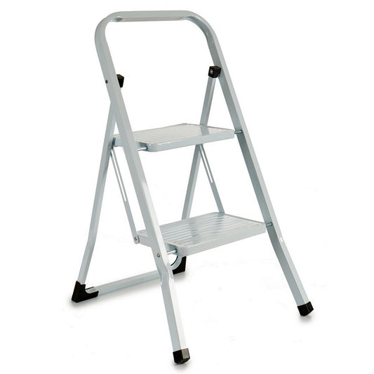 Folding ladder White Metal (3 x 86 x 48 cm)