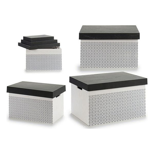 Scatola con coperchio Bianco (31 x 24 x 42 cm) (3 pz)