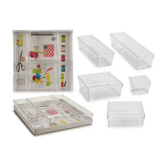 Multi-Purpose Organiser Plastic (5 Pieces) (30 x 5 x 30 cm)