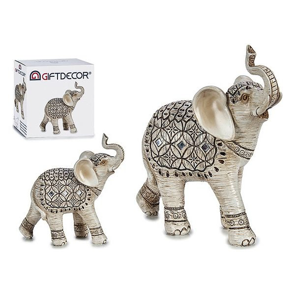 Elephant White Resin (7 x 20 x 18 cm)