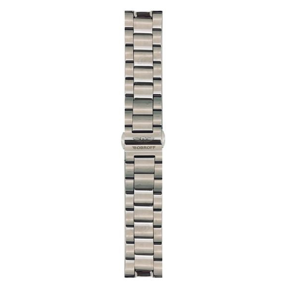 Watch Strap Bobroff BFS004 Silver (Ø 22 mm)