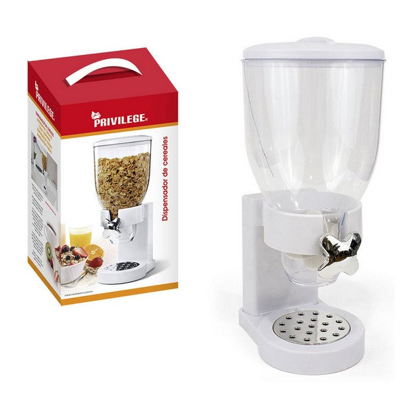 Dispenser Cereali Privilege Bianco (20 X 17 x 42 cm)