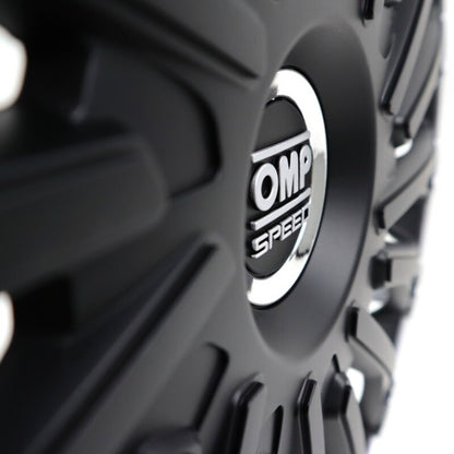 Copricerchio OMP Stinger Speed ​​Nero Argento 15" (4 ud)