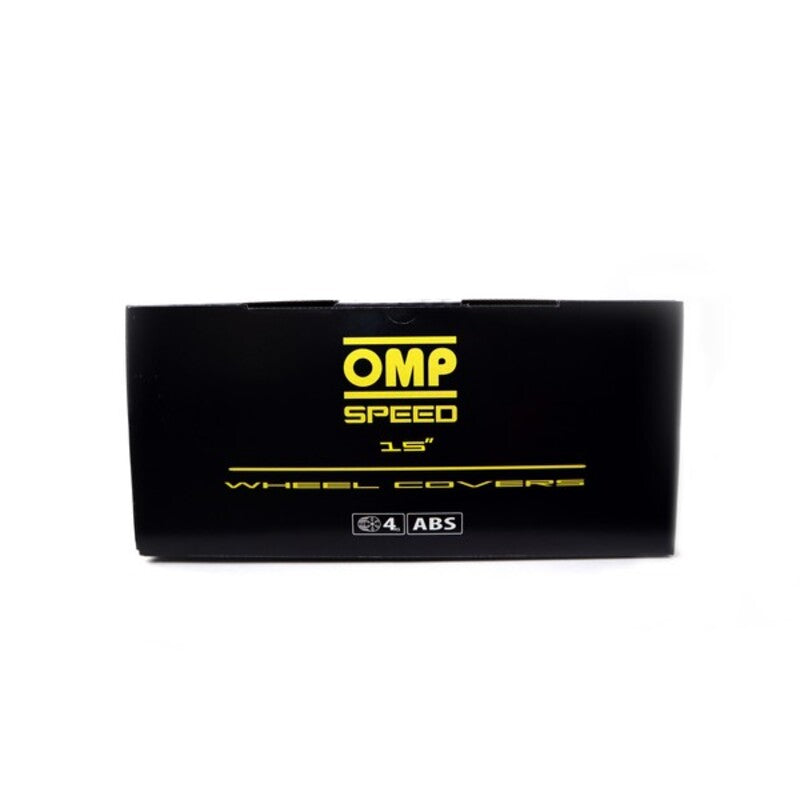 Copricerchio OMP Stinger Speed ​​Nero Argento 15" (4 ud)