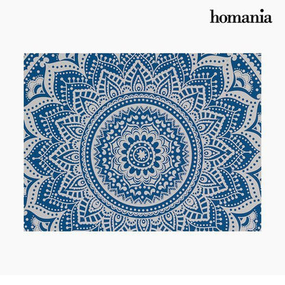 Painting Mandala Blue (69 x 4 x 97 cm) by Homania
