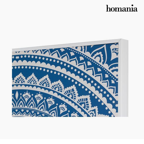 Painting Mandala Blue (69 x 4 x 97 cm) by Homania