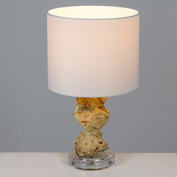 Desk Lamp Acacia (24 x 24 x 47 cm)