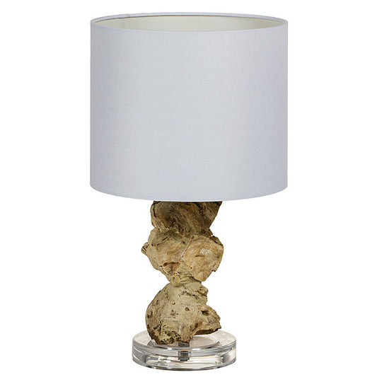 Desk Lamp Acacia (24 x 24 x 47 cm)