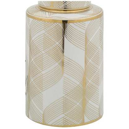 Desk Lamp (20 x 20 x 52 cm) Ceramic Golden