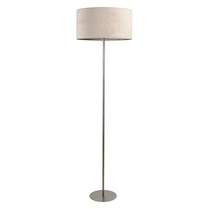 Floor Lamp Beige Velvet (45 x 45 x 158 cm)