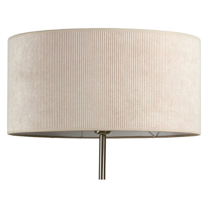 Floor Lamp Beige Velvet (45 x 45 x 158 cm)