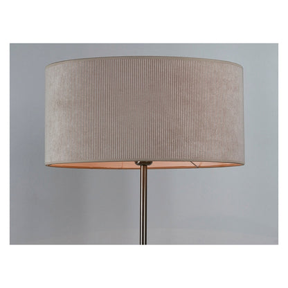 Floor Lamp Beige Velvet (45 x 45 x 158 cm)