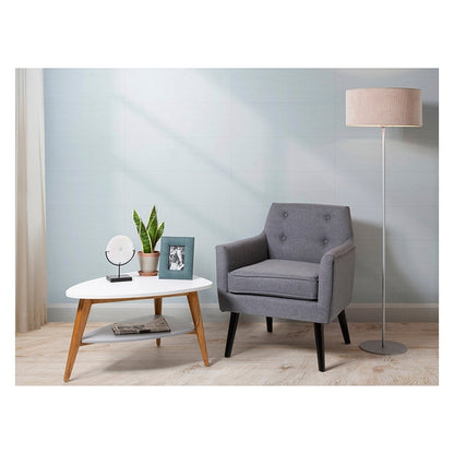 Floor Lamp Beige Velvet (45 x 45 x 158 cm)