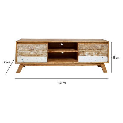 TV furniture Borneo Mindi wood (160 x 45 x 55 cm)