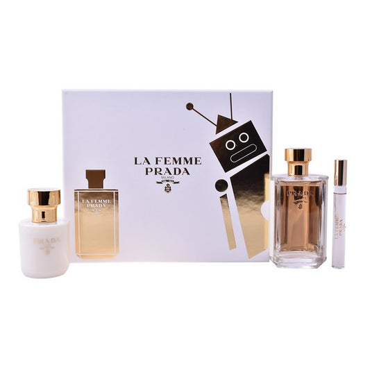 Women's Perfume Set La Femme Prada (3 pcs)