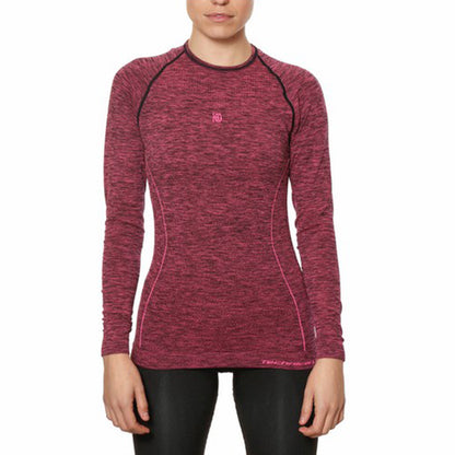 T-shirt termica da donna Sport Hg Hg-8052 Nero Magenta