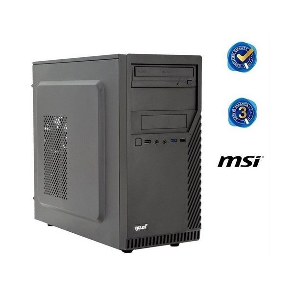 Desktop PC iggual PSIPCH425 i3-8100 8 GB RAM 240 GB SSD W10 Black