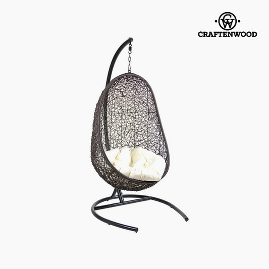 Basket seat with cushion (Ø 100 cm) Black