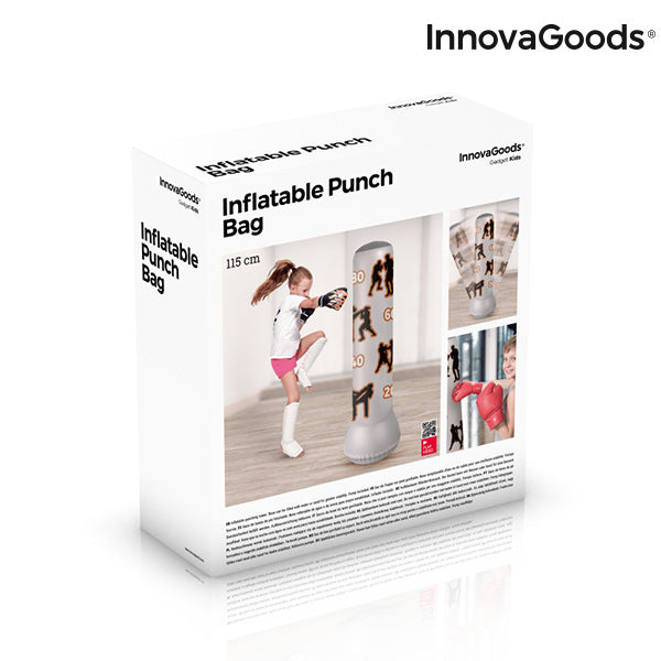 Sacco da Boxe Gonfiabile per Bambini con Supporto InnovaGoods