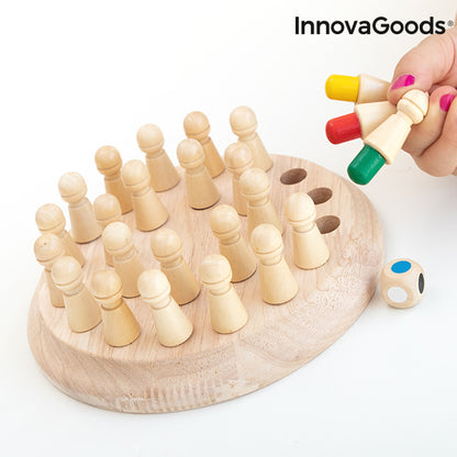 Wooden Memory Chess Taeda InnovaGoods 26 Pieces