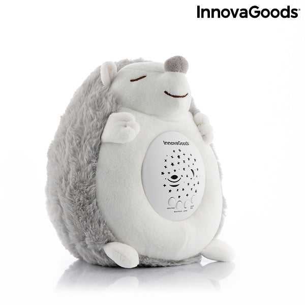 Hedgehog Soft Toy with White Noise and Nightlight Projector Spikey InnovaGoods