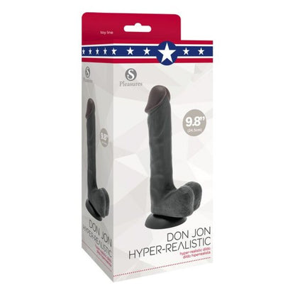 Dildo S Pleasures Don Jon Black Silicone (20 cm)