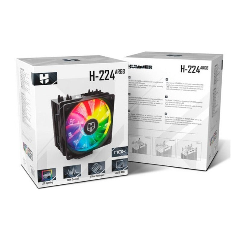 Box Ventilatore Gaming NOX H-224 Ø 12 cm RGB
