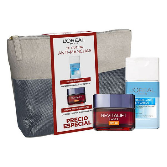 Unisex Cosmetic Set Revitalift Laser L'Oreal Make Up (2 Pieces)