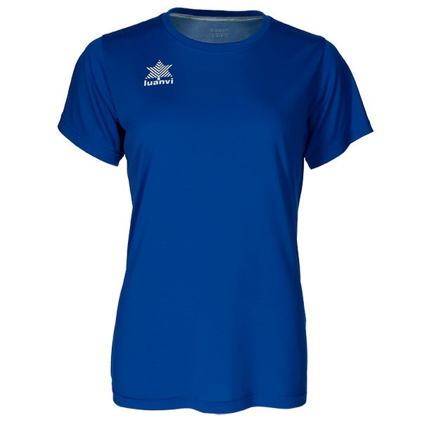 Women’s Short Sleeve T-Shirt Luanvi Pol Blue