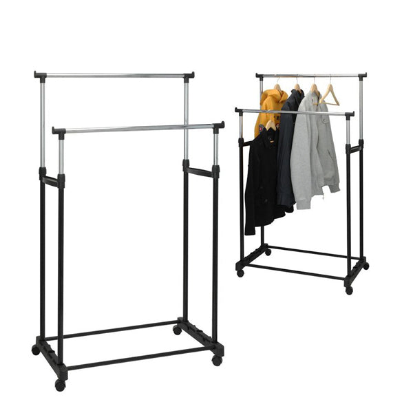 Coat Stand with Wheels Solutions 2 Bars