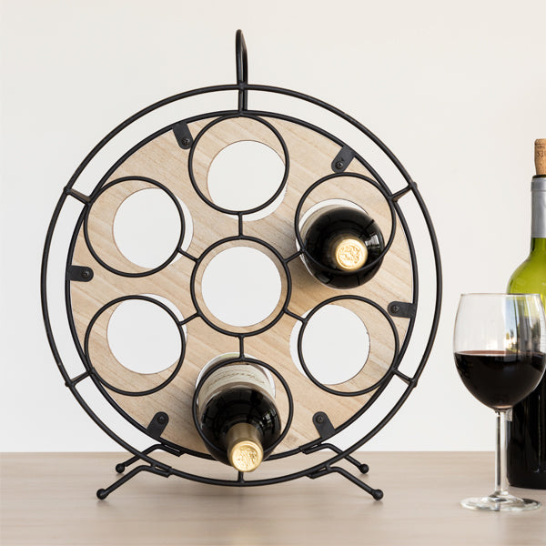 Round Bottle Rack Oenology (7 Bottles)