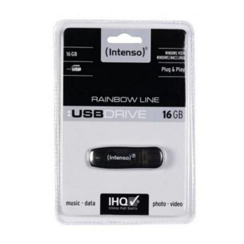 Chiavetta USB INTENSO Rainbow Line 16 GB Nera Chiavetta USB da 16 GB