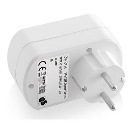 Spina da muro con 2 porte USB Ewent EW1211 3,1 A