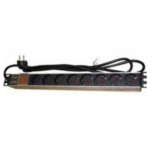 Schuko 19" 8 Way Multi-socket Adapter Monolyth ARNINRA08I