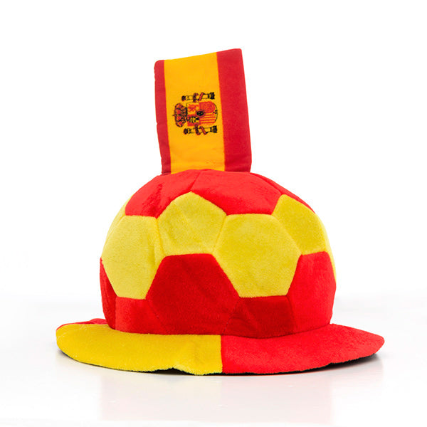 Cappello da calcio con decorazione della bandiera spagnola